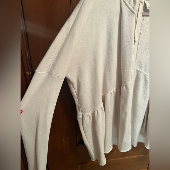 Abercrombie & Fitch cream peplum cardigan - Picture 3 of 4